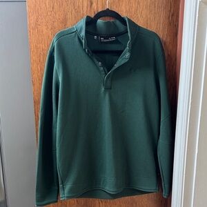 Under Armour Dark Green Golf Collared Sweatshirt